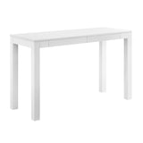 Ameriwood Home Gran Escritorio Parsons con 2 cajones, Blanco