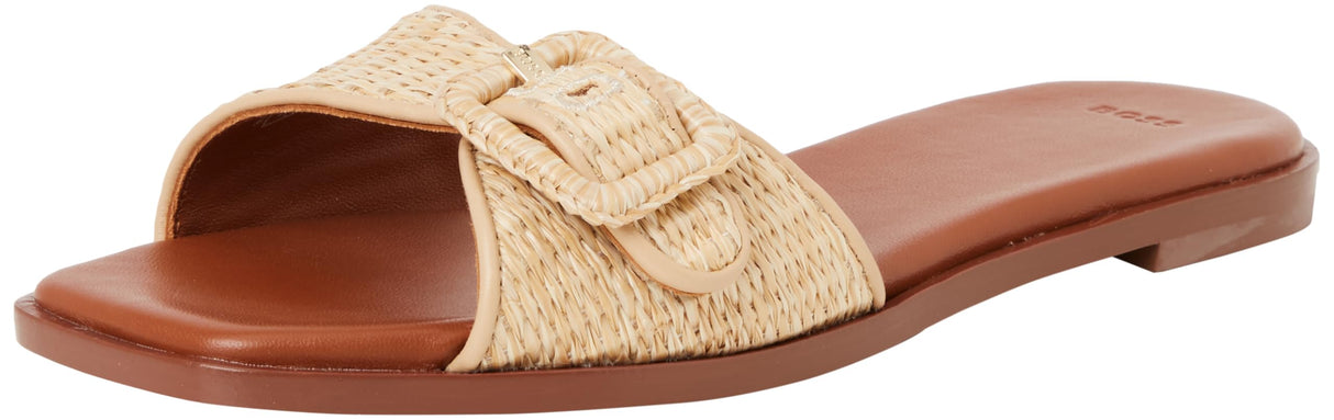 BOSS Charlize_Slid10_RFBK, Deslizar Mujer, Light Beige, 37 EU