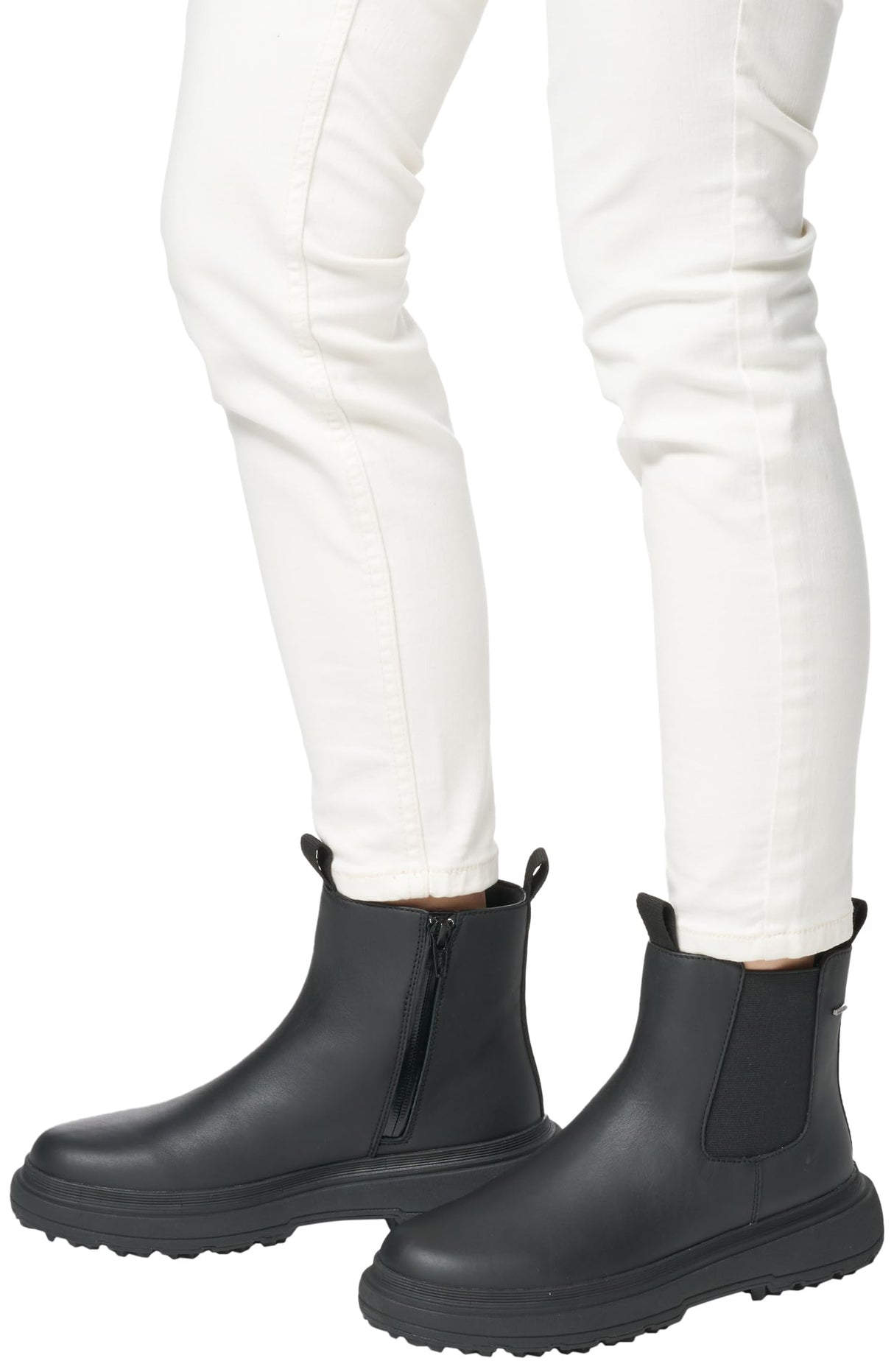 Geox D Lamidie + Grip ABX, Bota de Tobillo Mujer, Black, 37 EU