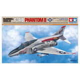 Tamiya-0 Fahrzeug 61121 1:48 F-4B Phantom II Mcdonnell Douglas-Réplica Fiel, plástico, Hobby, Kit de modelismo, Montaje, sin Pintar, Color unvarnished, Mittel