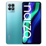realme Narzo 50-4+128 GB Smartphone, Gran batería de 5000 mAh, Procesador Mediatek Helio G96, Pantalla ultra fluida de 120 Hz, Cámara triple de 50 MP con IA, Ranura para 3 tarjetas, Velocidad azul