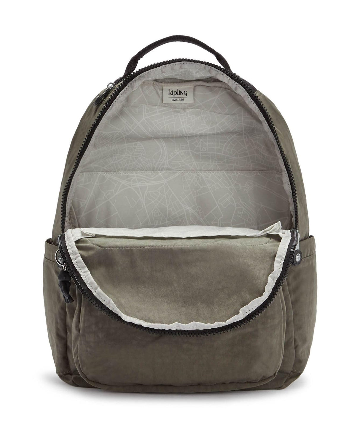 Kipling Seoul Mochila Grande, Green Moss (Verde)