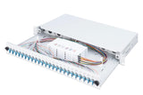 Digitus LWL - Caja de empalmes para 24 acoplamientos - LC - OS2 - 1HE 19" - Duplex multimodo - Con caja de empalmes - Montaje en rack