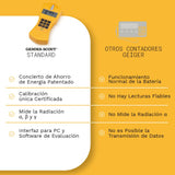 GAMMA-SCOUT Standard | Contador Geiger para radiactividad - dispositivo de medición profesional para radiación alfa, beta y gamma - uso como dosímetro personal - incluye interfaz USB y software de evaluación.