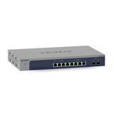 NETGEAR Switch de 8 puertos y 10 GB MS510TXM |Multigigabit gestionado Smart - 2x puertos SFP+ 10Gigabit - Montaje en sobremesa o en bastidor, y protección ProSAFE de por vida
