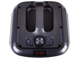 Trevi XFest XF 470 KB - Altavoz Amplificador portátil Fire Flame 60 W, Conector USB, Micro SD, AUX-IN, batería integrada, Karaoke Party Altavoz con micrófono dinámico Incluido