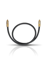 Oehlbach NF 214 Sub - Cable para subwoofer (RCA, SPC, 3 m), color rojo