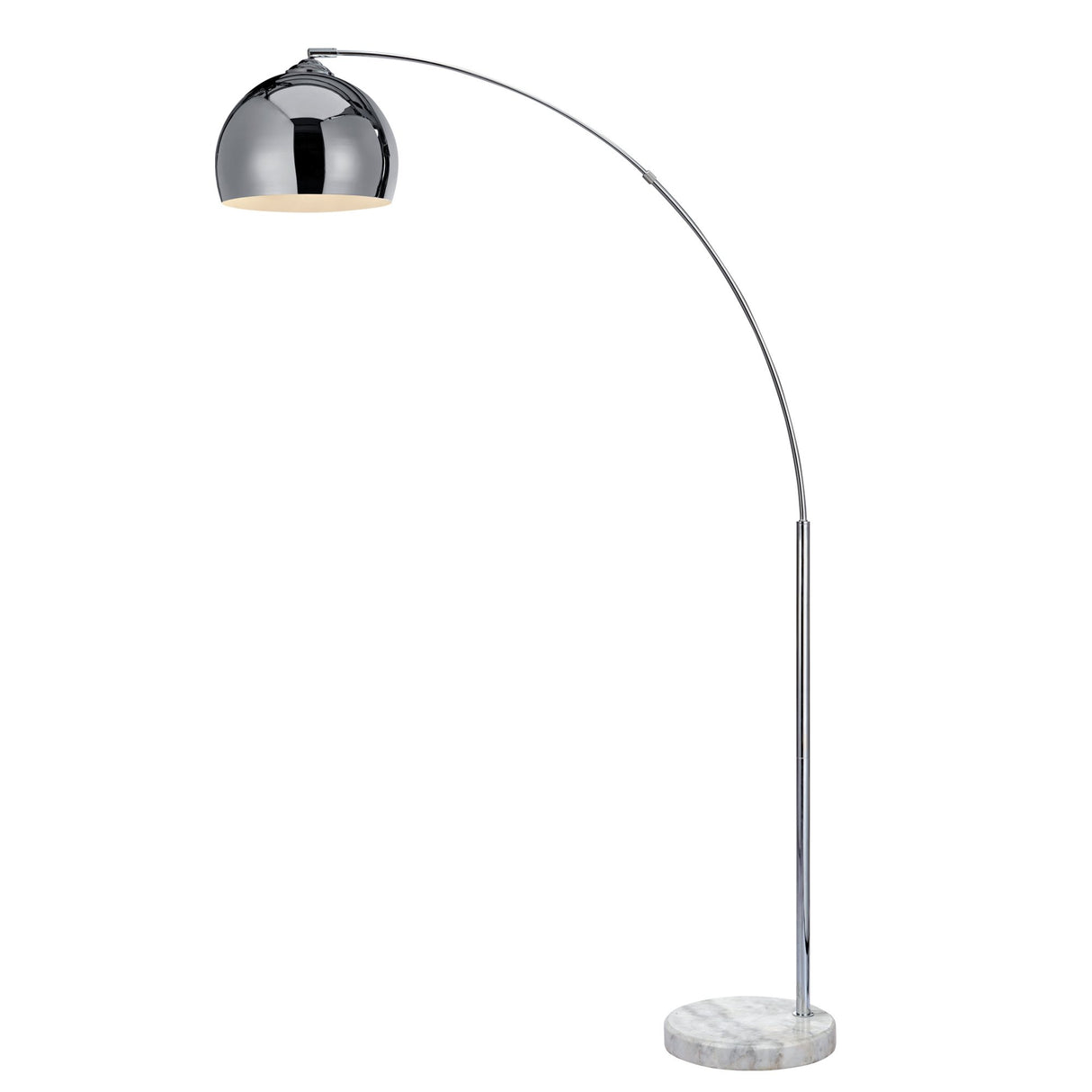 Lámpara LED de Pie Estándar Curvada y Cromada Arquer Versanora VN-L00010-EU