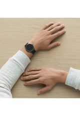 Skagen Jorn reloj para hombre, movimiento de cuarzo con correa de acero o piel, Negro y grafito, 41MM
