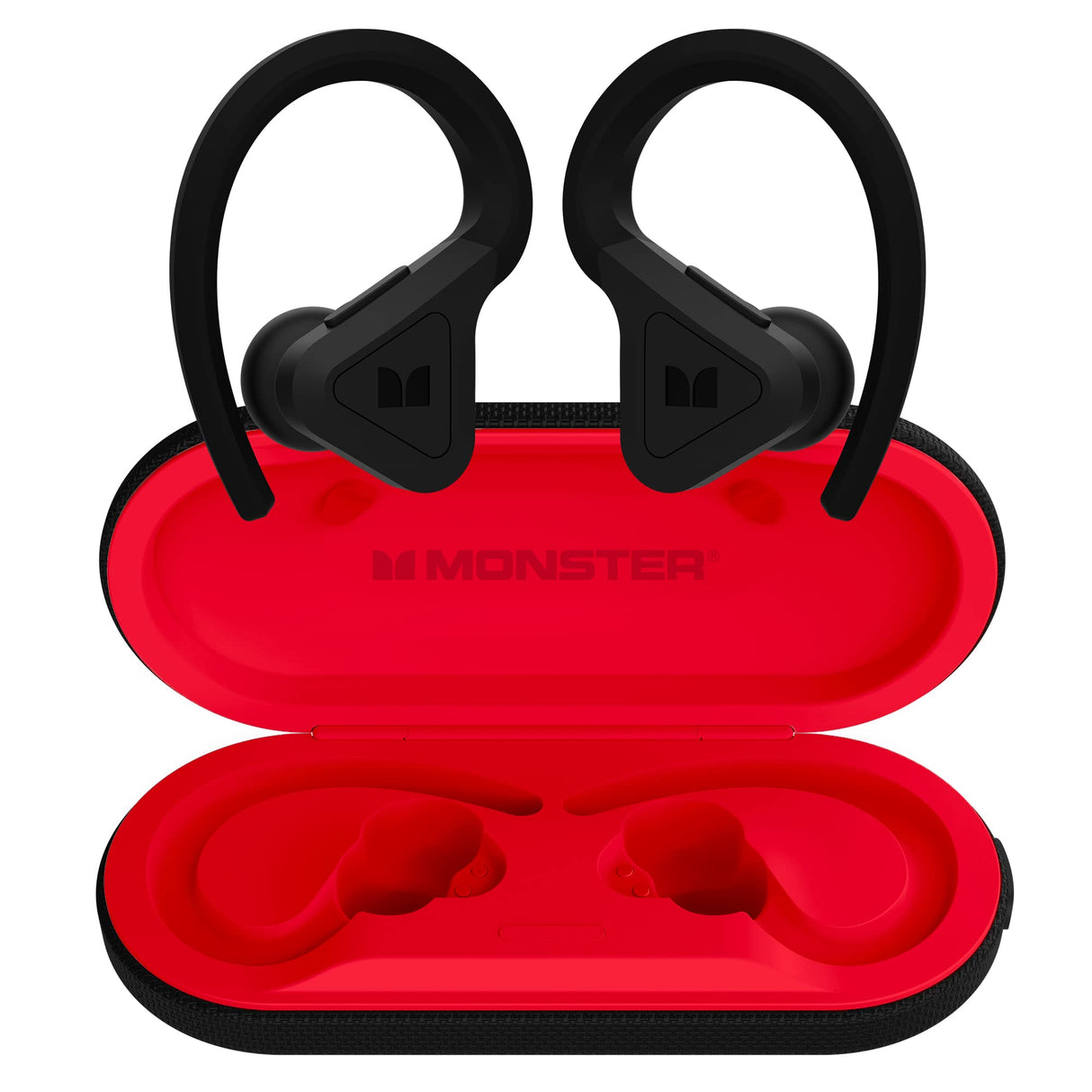 Monster DNA Fit - Auriculares inalámbricos con Arco - Auriculares Bluetooth intraurales - Reductores de Ruido - Resistentes al Agua - Ergonómicos - Negro