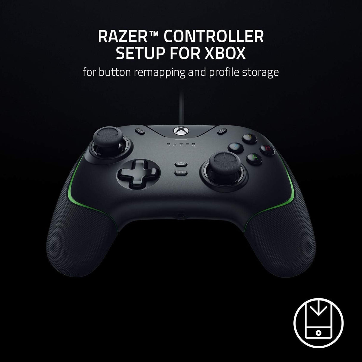 Razor RZ06-03560100-R3M 1 Wolverine V2 Wired Gaming Controller Xbox X/S/One, Black-Green