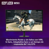 Sony INZONE M9II Monitor Gaming, 27 Pulgadas, 4K Ultra HD: Resolución 2160p, Frecuencia actualización 160 Hz, 1 ms GTG, Espectro DCI-P3 95%, Full Array LED, G-Sync, Adaptive Sync, VRR, Negro