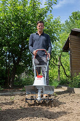 IKRA motoazada eléctrica motocultor cultivador Fem 1500, Ancho útil 17-45cm, Profundidad 23cm, Incluye extirpador Manual