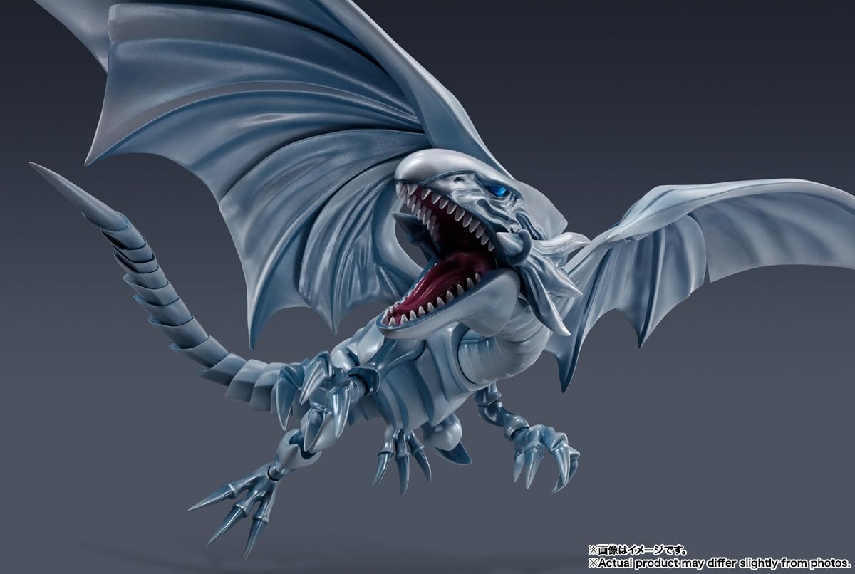TAMASHII NATIONS Yu-Gi-Oh! Duel Monsters Dragón Blanco de Ojos Azules, Figura de acción Bandai Spirits S.H.MonsterArts