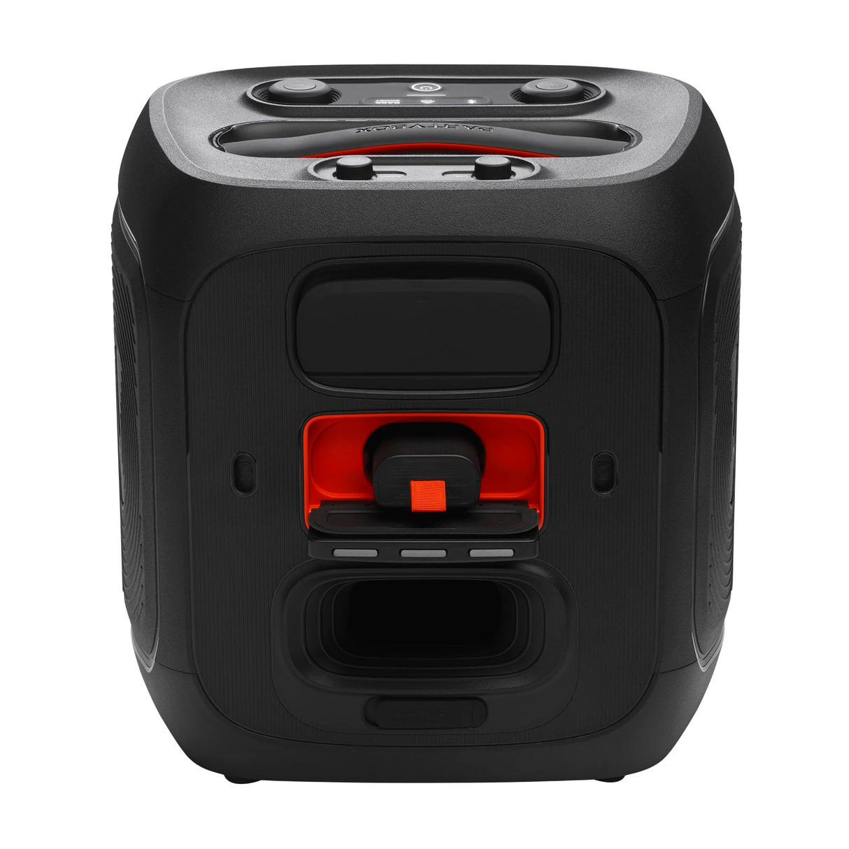 JBL Partybox Encore 2, altavoz inalámbrico bluetooth para fiestas, con micrófono, 15h de autonomía, resistente a salpicaduras, sonido JBL Pro y AI Sound Boost, compatible con Auracast, negro