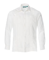 Cubavera Hombre Manga Larga 100% Lino Guayabera - blanco - X-Large
