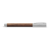 Faber-Castell 148580 Ambition - Pluma estilográfica (nogal, pluma, M, 1 unidad)