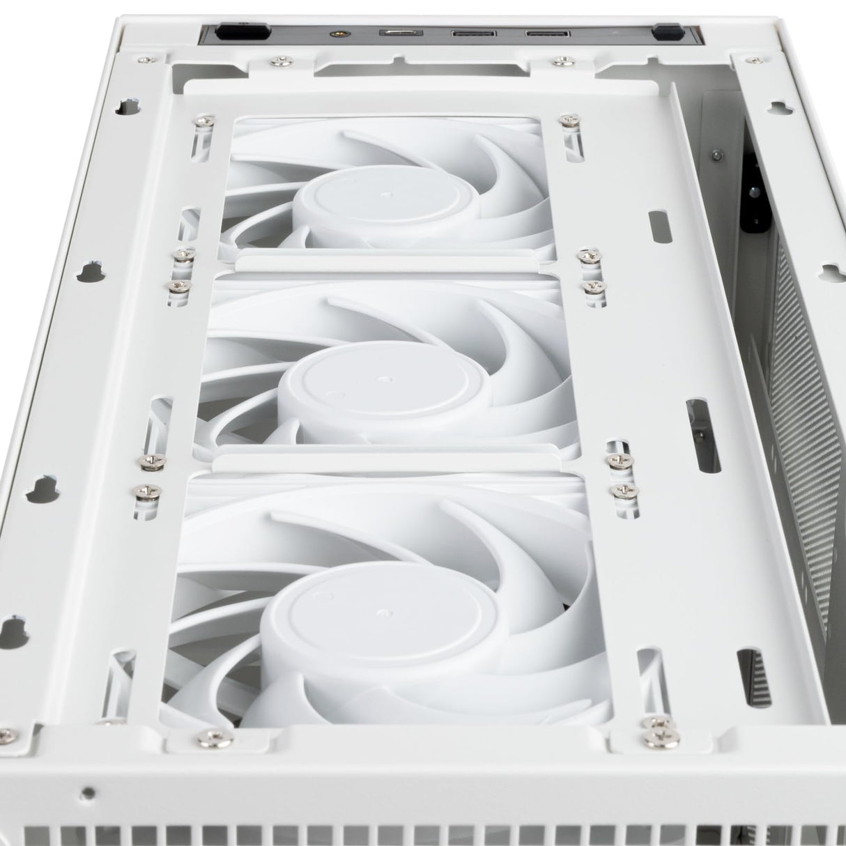 SilverStone Technology SUGO 17, Blanco, Chasis Premium en Forma de Cubo con excepcional Espacio para componentes, SST-SG17W (Blanco)