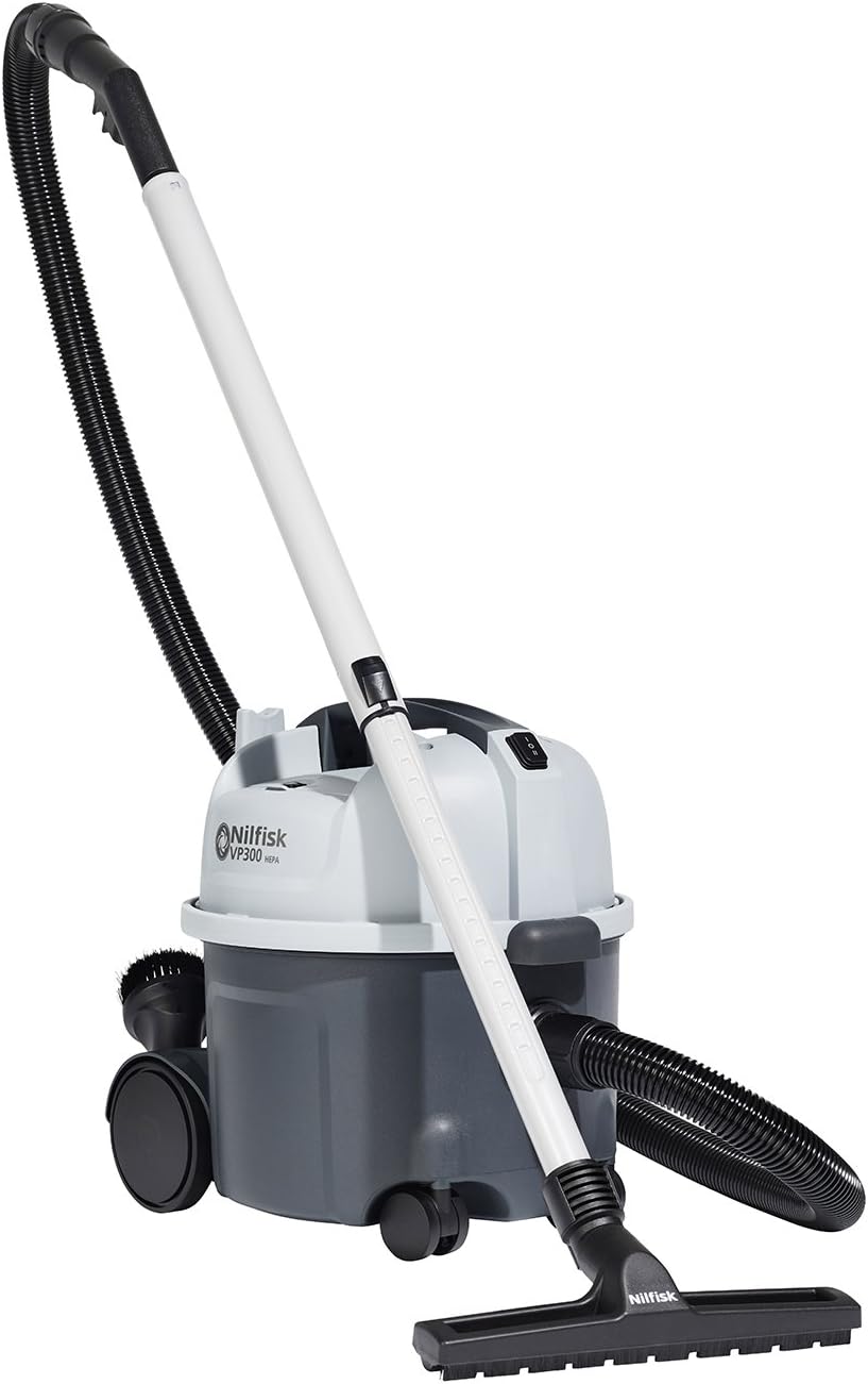 Nilfisk Professional Vacuum Cleaner VP300 HEPA EU1 (800/400 W, Air Flow: 32/25 L/Dry; Industrial Vacuum Cleaner, Dry Vacuum) 41600870