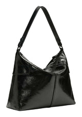 Liebeskind BERLIN Mila Lack Distressed Hobo Bag M Black