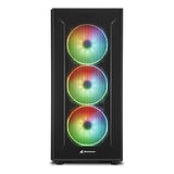 Sharkoon TG6M RGB - Caja de Ordenador, PC Gaming, Semitorre ATX, Negro
