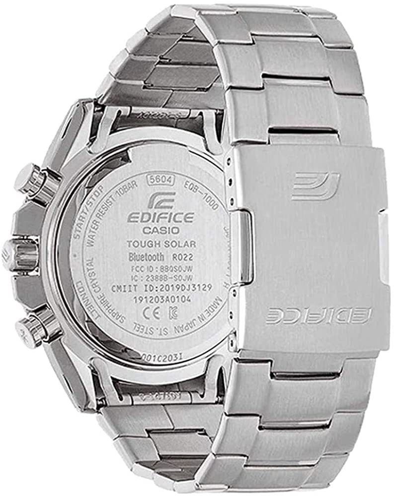 Montre - CASIO - EQB-1100D-1AER - 51,1mm - Acier inoxydable - Bluetooth Smart - Solaire