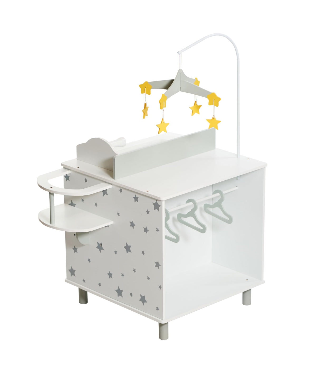Bayer Chic 2000 525 95 - Cambiador multifunción para muñecas, diseño de Estrellas, Color Gris