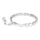 Swarovski Pulsera Mesmera, Tallas mixtas, Blanca, Baño de rodio
