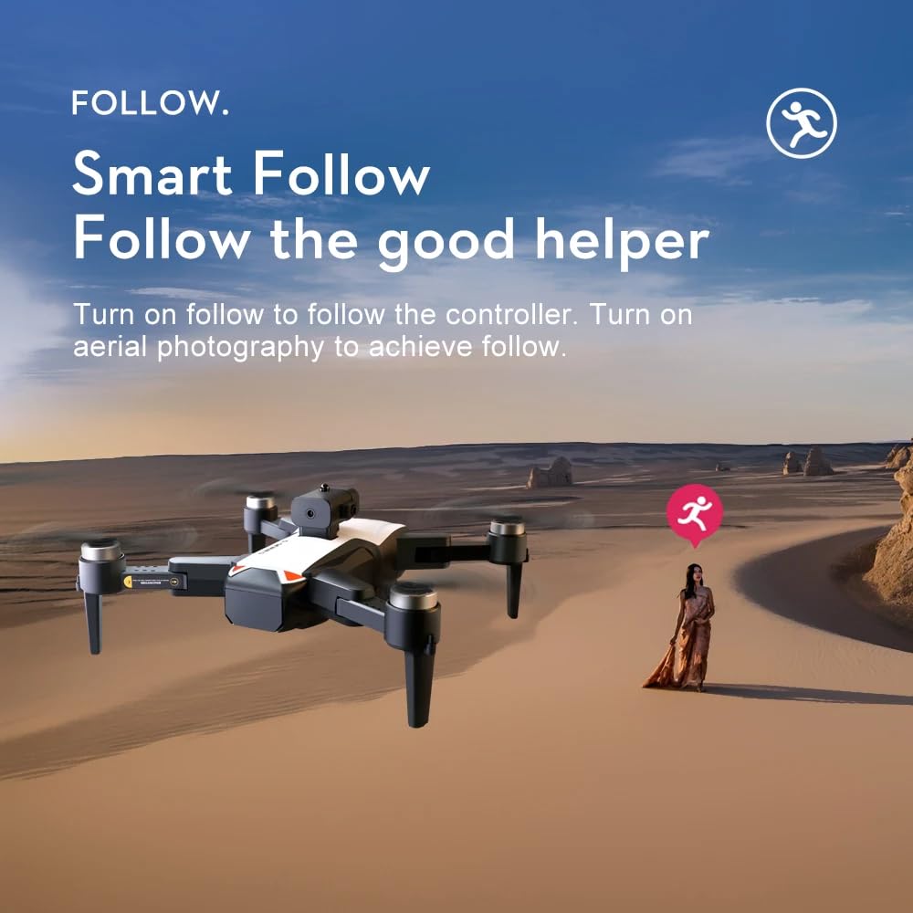 LUXWALLET Libra Spectra – 2025 Editie - Drone Met Laser Obstakel Ontwijking - Dual-Camera Systeem – Optische Vlieg Positionering – Stijgen En Landen Met EEN Knop – Headless Modus