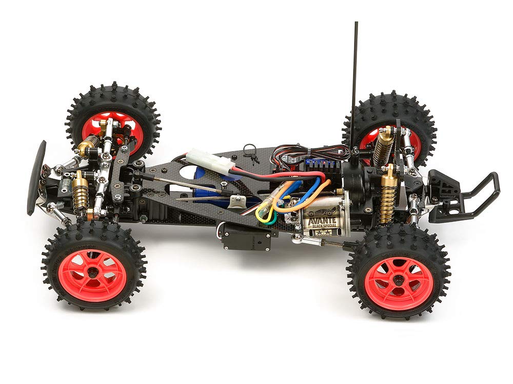 TAMIYA 47390 47390-1:10 RC Avante (2011) Black Special - Coche teledirigido (construcción, Aficionado), Color Negro