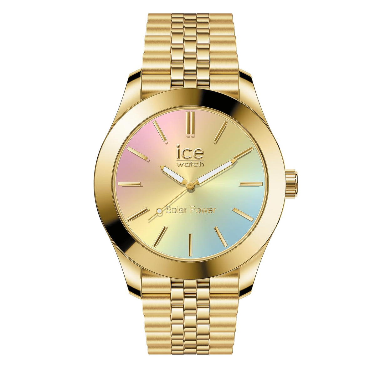 ICE-WATCH - Ice Steel Gold Rainbow - Reloj Multicolor para Mujer con Correa de Metal - 023992 Small (37mm)