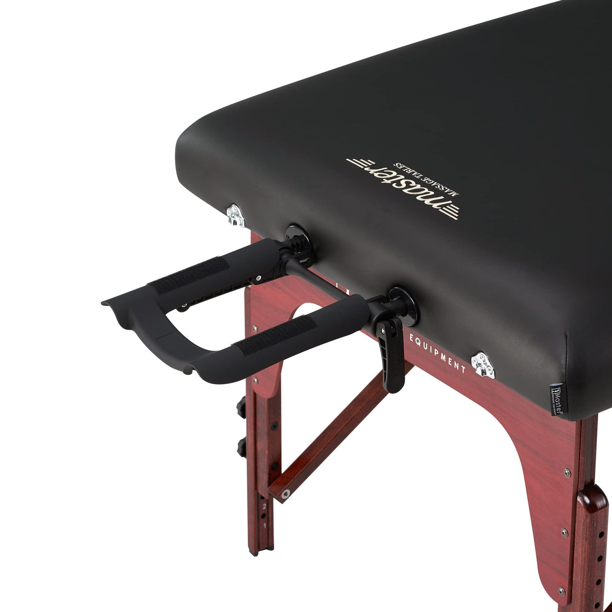 Master Massage Therma Top Mobil - Tumbona de masaje, calefactable, plegable, madera, 71 cm, color negro