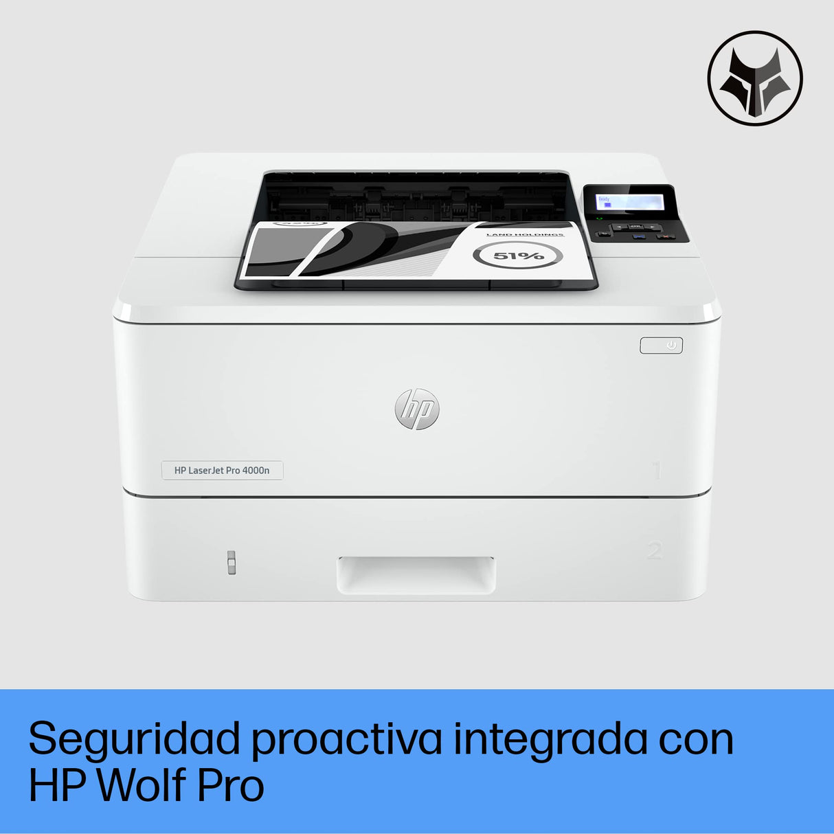 HP Impresora LaserJet Pro 4002dn 2Z605F (Impresión a Doble Cara Automática, Ethernet, USB 2.0, 1 Host USB, HP Smart App, Apple AirPrint, Mopria), Blanca y negra