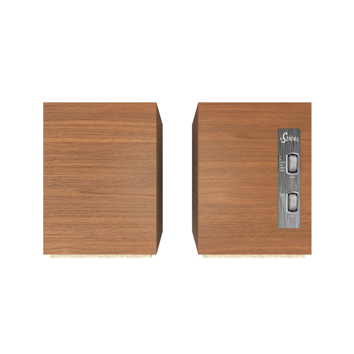 Klipsch, The Sevens, monitores alimentados, Walnut
