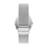 Skagen Signatur reloj para hombre, movimiento de cuarzo con correa de piel o acero inoxidable, Tono plata y azul, 40MM