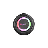 Zealot Altavoz Bluetooth Grande 80W de Potencia con Luz LED, Altavoces Inalámbricos 16000mah Batería, Autonomía de 40 Horas, Puerto de AUX, USB, Tarjeta TF, Bluetooth 5.2, IP67 Impermeable, Negro