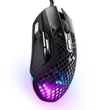 SteelSeries Aerox 5 - Ratón para Juegos Holey RGB - Diseño Ultraligero Resistente al Agua - Sensor óptico TrueMove Air de 18 K dpi