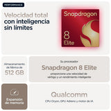 Motorola rarz 60 Ultra, 32GB (16GB+16GB RAM Boost)/512GB Madera, Sistema de cámaras de 50MP con Moto ai, batería 4500 mAh, cárga rápida de 68W, Snapdragon 8 Elite, + Moto Tag