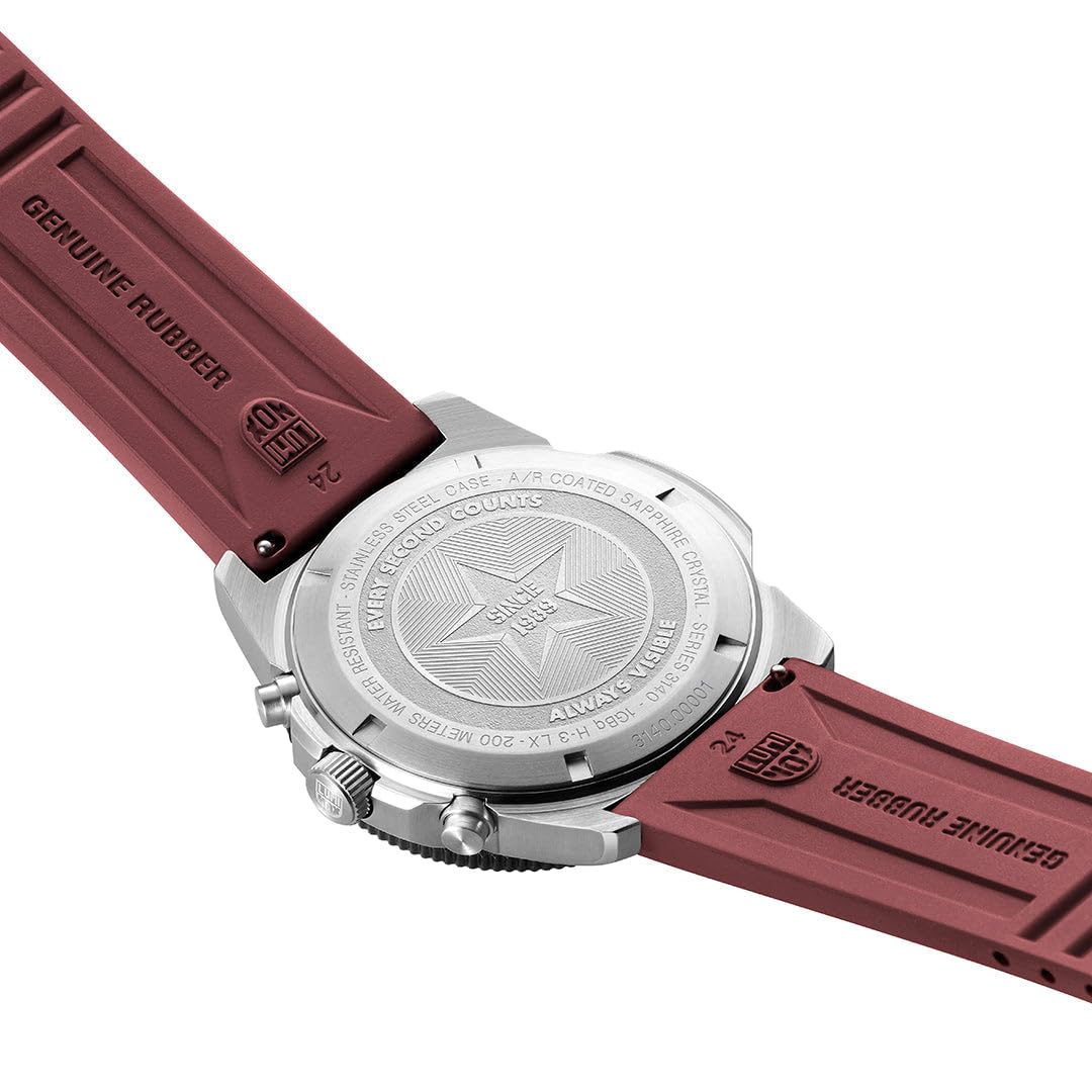 Luminox Reloj Cronógrafo para Hombres de Cuarzo Suizo con Correa en Caucho XS.3155.1
