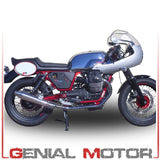 Gpr Italia Gu.55.Vic par terminales omologati y catalizzati con empalme coche moto Guzzi Nevada 750 2008/14 vintacone
