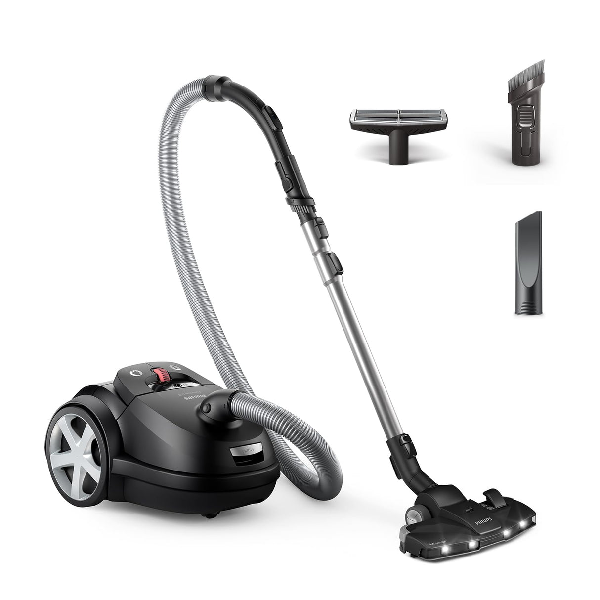 Philips Domestic Appliances XD8122/10 Bagged Vacuum Cleaner, Negro Profundo
