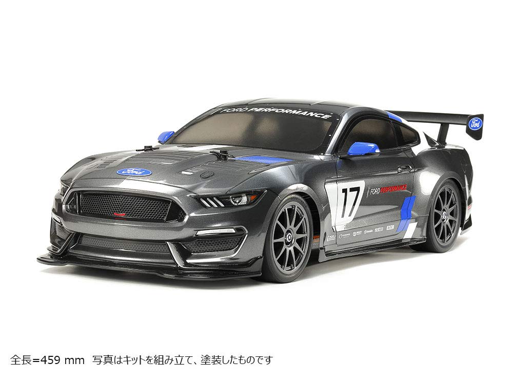 Tamiya 58664 1:10 RC Ford Mustang GT4 TT-02-coche/vehículo teledirigido, modelismo, Kit, Hobby, Tinkering, Modelo, Montaje, Color Grey