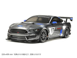Tamiya 58664 1:10 RC Ford Mustang GT4 TT-02-coche/vehículo teledirigido, modelismo, Kit, Hobby, Tinkering, Modelo, Montaje, Color Grey