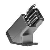 Ninja Foodi StaySharp Taco de cuchillos, afilador integrado, 5 cuchillos (de chef, para pan, para rebanar, multiusos y para pelar) y tijeras, 6 piezas afiladas, acero inoxidable, K32006EU