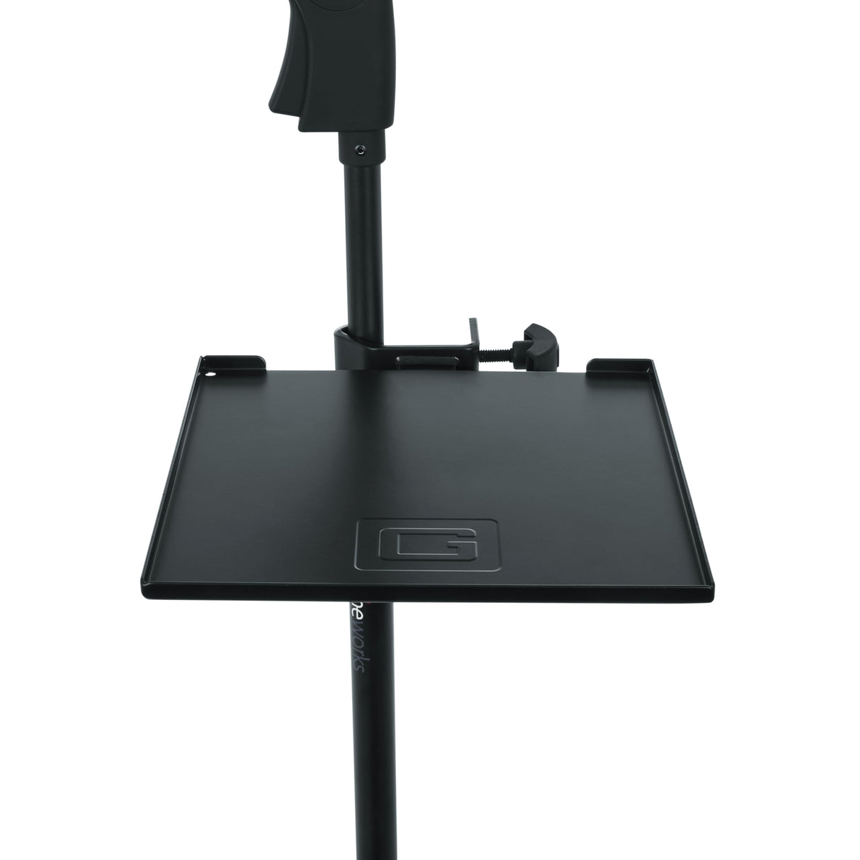 Gator Frameworks (GFW-SHELF0909) - Soporte de micrófono con abrazadera de 9 x 9 pulgadas, área de superficie con capacidad de peso de 10 libras