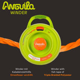 Anguila Max | Winder | Enrollador | Poliéster Trenzado | Color Naranja | Diámetro 4,5mm | 12 metros