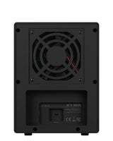 ICY BOX Externes 4-Fach USB-C Gehäuse für 2,5 Zoll & 3,5 Zoll SSD und Festplatten, USB 3.1 (Type-C, Gen 2), JBOD, Lüfter, SATA, Aluminium, Schwarz