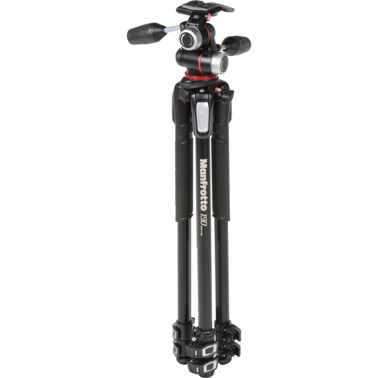 Manfrotto MK190XPRO3-3W - Trípode Completo (3 Secciones, rótula 3 Way, Aluminio) Negro