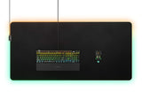 SteelSeries QcK Prism 3XL - Alfombrilla de ratón para juegos - Iluminación RGB de 2 zonas - Iluminación de eventos en tiempo real - Optimizada para sensores de juego - Tamaño 3XL (1220mmx590mmx2mm)