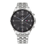 Tommy Hilfiger Reloj Analógico de Cuarzo Multifunción para Hombre con Correa de Acero Inoxidable Plateada - 1791707